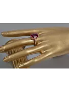 Anillo ruso soviético rosa 14k 585 oro Alejandrita Rubí Esmeralda Zafiro Zircon vrc189