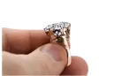 Anillo ruso soviético rosa 14k 585 oro Alejandrita Rubí Esmeralda Zafiro Zircon vrc189