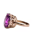 Russische sowjetische Rose 14k 585 Gold Alexandrit Rubin Smaragd Saphir Zirkon Ring vrc084