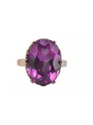 Russian Soviet rose 14k 585 gold Alexandrite Ruby Emerald Sapphire Zircon ring  vrc084