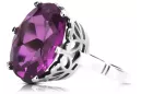 Ruso soviético rosa 14k 585 oro Alexandrite Ruby Esmeralda zafiro anillo Zircon vrc014