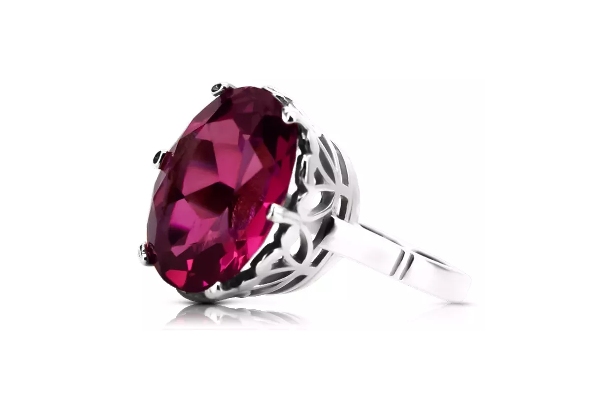 Russe rose soviétique 14k 585 or Alexandrite Ruby Emerald Sapphire Zircon ring vrc014