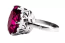 Russische Sowjetrose 14k 585 gold Alexandrite Ruby Emerald Saphir Zircon Ring vrc014