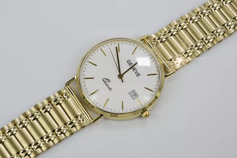 Montre homme en or Genève ★ zlotychlopak.pl ★ Pureté de l’or 585 333 Prix bas!