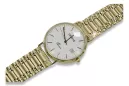 Gold men's watch Geneve ★ zlotychlopak.pl ★ Gold purity 585 333 Low Price!