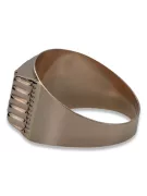 Anillo de sello para hombre de oro rosa vintage de 14k 585 csn002r