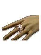 Anillo de sello para hombre de oro rosa vintage de 14k 585 csn002r
