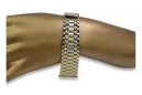 Italienisches gelbes 14-Karat-Gold-Herrenuhrenarmband mbw006y