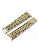 Italian yellow 14k gold man's watch bracelet mbw006yo