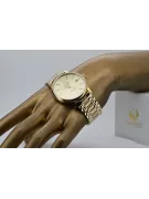 Gold men's watch Geneve ★ zlotychlopak.pl ★ Gold purity 585 333 Low Price!