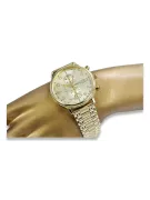 Jaune 14k 585 or Montre Genève homme mw005ydg&mbw006y18cm