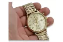 Gelb 14k 585 Gold Herren Geneve Uhr mw005ydg&mbw006y18cm