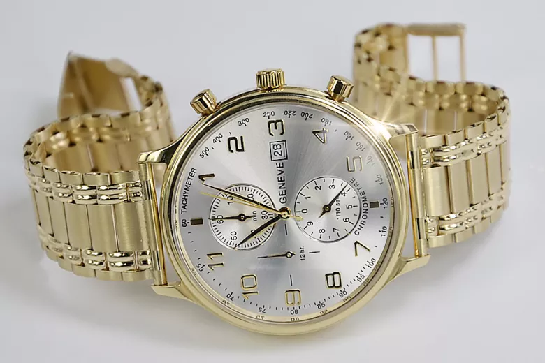 Montre homme en or Genève ★ zlotychlopak.pl ★ Pureté de l’or 585 333 Prix bas!