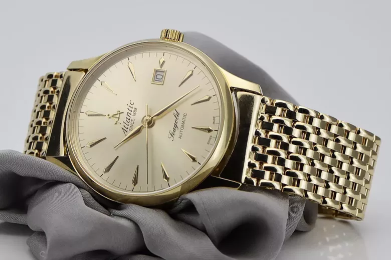 Montre hommes d'or Geneve ★ https://zlotychlopak.pl/fr/ ★ Pureté d'or 585 333 Low Price!