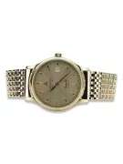 Gold men's watch Geneve ★ zlotychlopak.pl ★ Gold purity 585 333 Low Price!