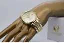 Gold men's watch Geneve ★ zlotychlopak.pl ★ Gold purity 585 333 Low Price!