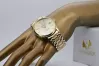 Yellow 14k gold men's watch Seagold Atlantic wristwatch mw015y&mbw012yo