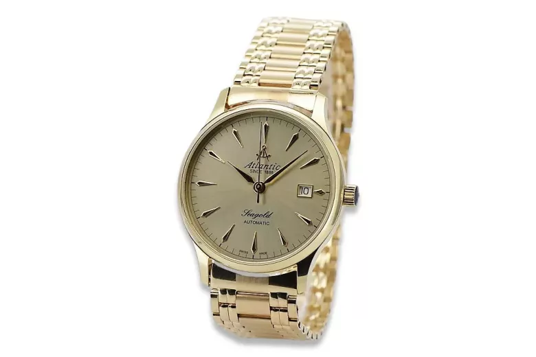 Reloj para hombres de oro Geneve ★ https://zlotychlopak.pl/es/ ★ Pureza de oro 585 333 Precio bajo!