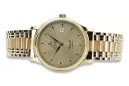 Gold men's watch Geneve ★ zlotychlopak.pl ★ Gold purity 585 333 Low Price!