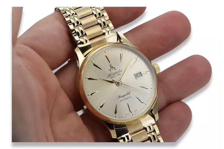 Reloj para hombres de oro Geneve ★ https://zlotychlopak.pl/es/ ★ Pureza de oro 585 333 Precio bajo!