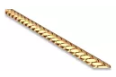 Yellow 14k solid gold round rope chain cgcc005y