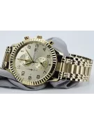 Gold men's watch Geneve ★ zlotychlopak.pl ★ Gold purity 585 333 Low Price!