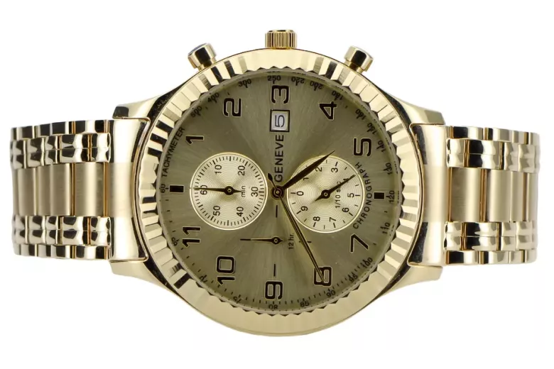 Montre homme en or Genève ★ zlotychlopak.pl ★ Pureté de l’or 585 333 Prix bas!