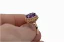 Rose soviétique russe 14k 585 or Alexandrite Ruby Emerald Sapphire Zircon ring vrc014