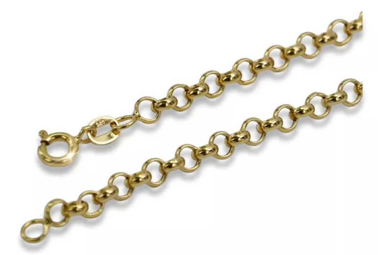 Italian yellow 14k gold Anchor Kenik Lady bracelet cb025y