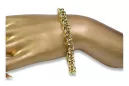 Bracelet d’ancrage en or jaune italien 14 carats cb025y