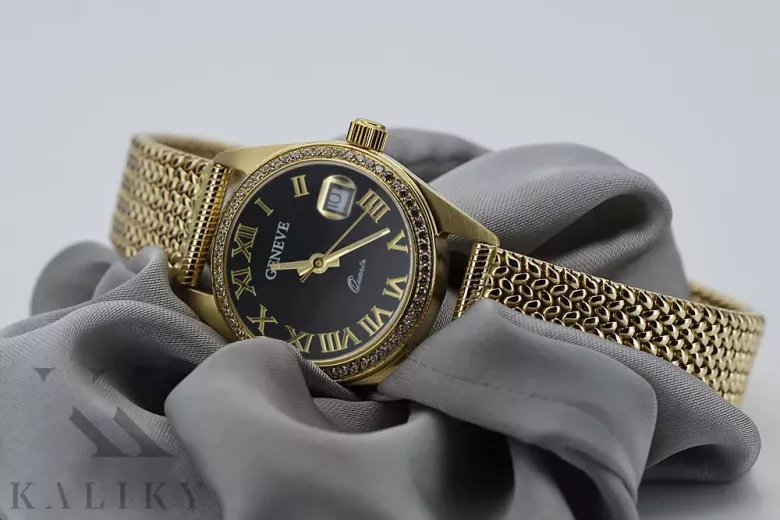 Montre hommes d'or Geneve ★ https://zlotychlopak.pl/fr/ ★ Pureté d'or 585 333 Low Price!