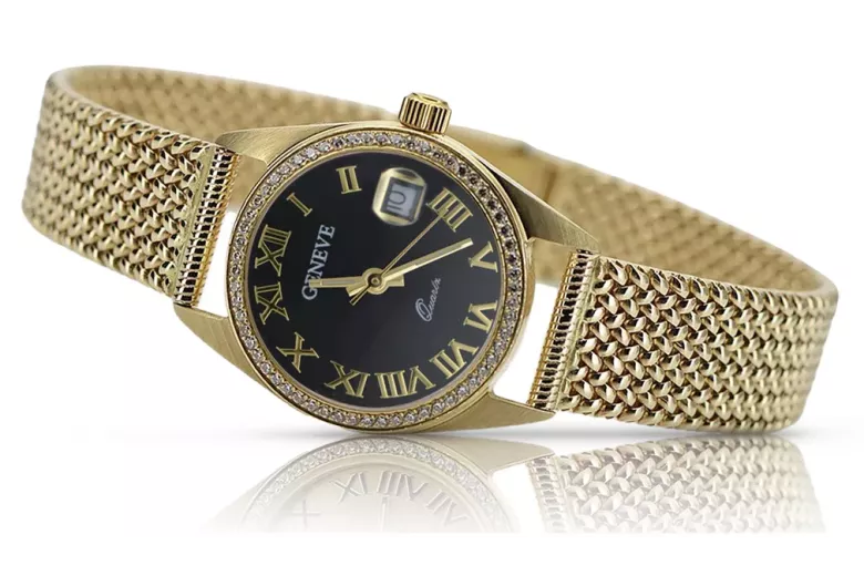 Montre hommes d'or Geneve ★ https://zlotychlopak.pl/fr/ ★ Pureté d'or 585 333 Low Price!