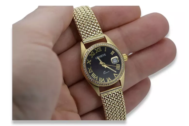 Montre hommes d'or Geneve ★ https://zlotychlopak.pl/fr/ ★ Pureté d'or 585 333 Low Price!