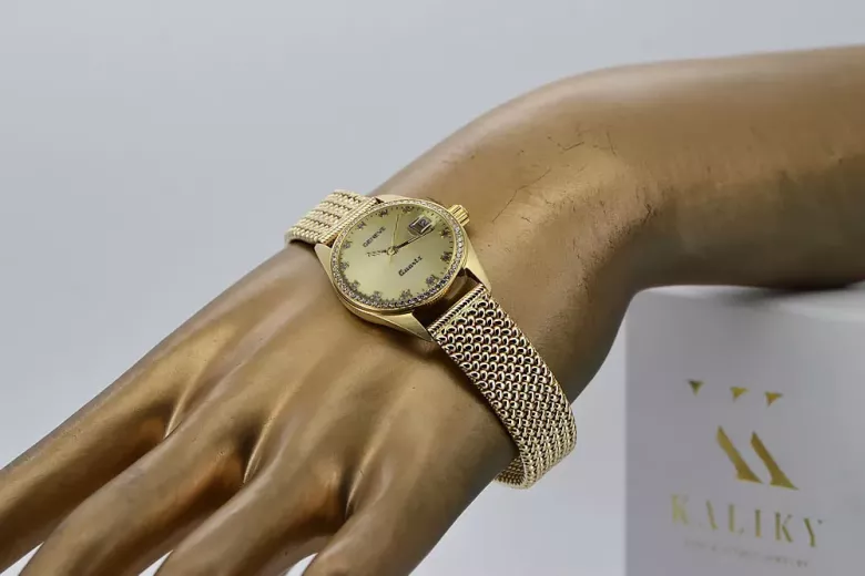 Reloj para hombres de oro Geneve ★ https://zlotychlopak.pl/es/ ★ Pureza de oro 585 333 Precio bajo!