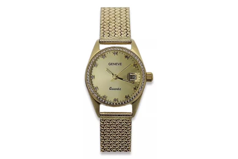 Reloj para hombres de oro Geneve ★ https://zlotychlopak.pl/es/ ★ Pureza de oro 585 333 Precio bajo!