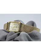 reloj Geneve de oro de 14 quilates para mujer con brazalete Lw023y&lbw004y