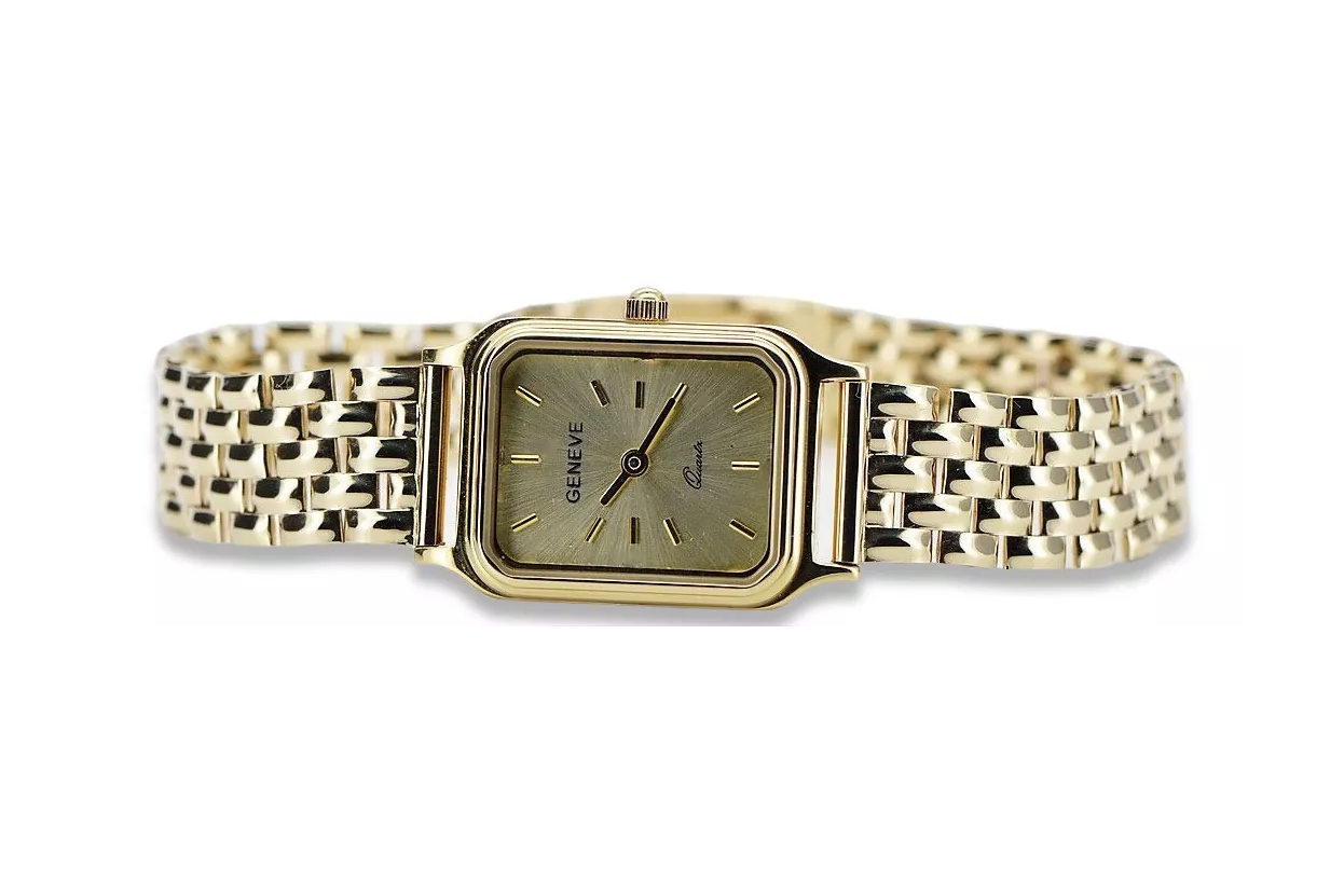 Копие на Golden Women Watch с гривна 14K Geneve LW023Y & LBW008Y