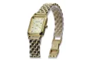 copie de Golden Women's Watch avec Bracelet 14K Geneve LW023Y & LBW008Y