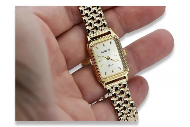 Копие на Golden Women Watch с гривна 14K Geneve LW023Y & LBW008Y