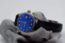 Zegarek damski z białego złota 14k Geneve lw078wdblz z niebieską tarczą