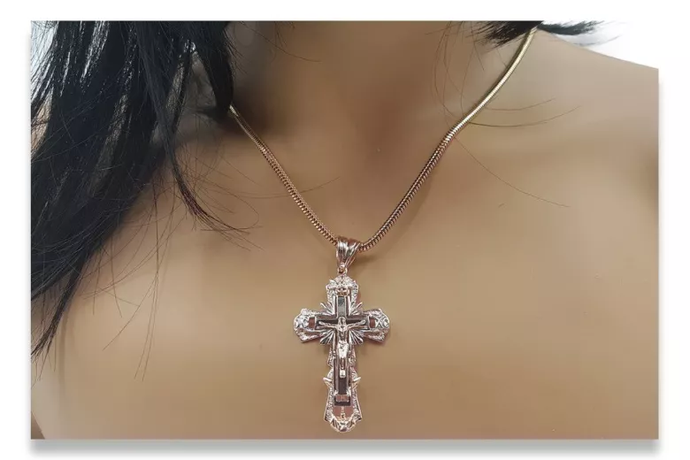 Croix ★ orthodoxe d’or russiangold.com ★ or 585 333 Prix bas