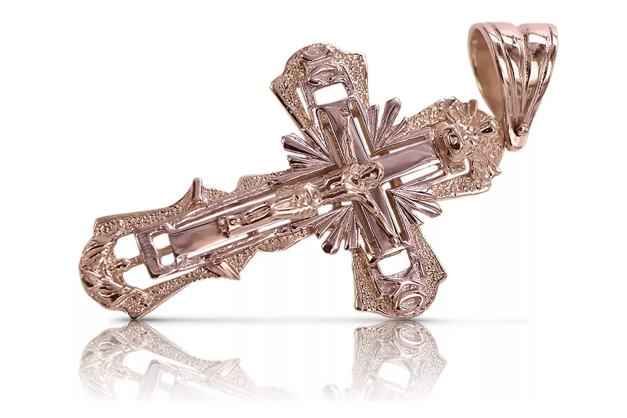 Gold Orthodox Cross ★ russiangold.com ★ Gold 585 333 Niedriger Preis