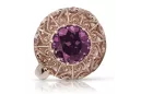 Ring Amethyst Original Vintage 14K Rose Gold Vintage craft vrc059r