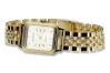 Yellow 14k 585 gold Lady Geneve wrist watch lw023y&lbw008y