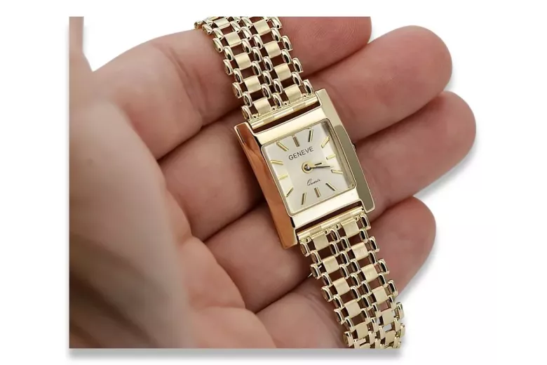 Reloj para hombres de oro Geneve ★ https://zlotychlopak.pl/es/ ★ Pureza de oro 585 333 Precio bajo!