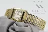 Елегантна квадратна леді 14k gold дивитися Geneve lw036ydyy&lbw002y