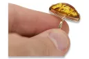 Ruso rosa soviética rosa URSS rojo 585 583 anillo de ámbar oro vrab008