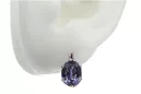 copie des boucles d'oreilles rose 14k 585 or alexandrite vec003 Vintage russe style soviétique