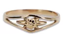 Russisch Sowjet rosa 14 Karat 585 gold Vintage Ring vrn071