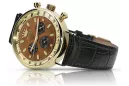 Reloj de hombre amarillo 14k 585 oro Geneve mw012y-br